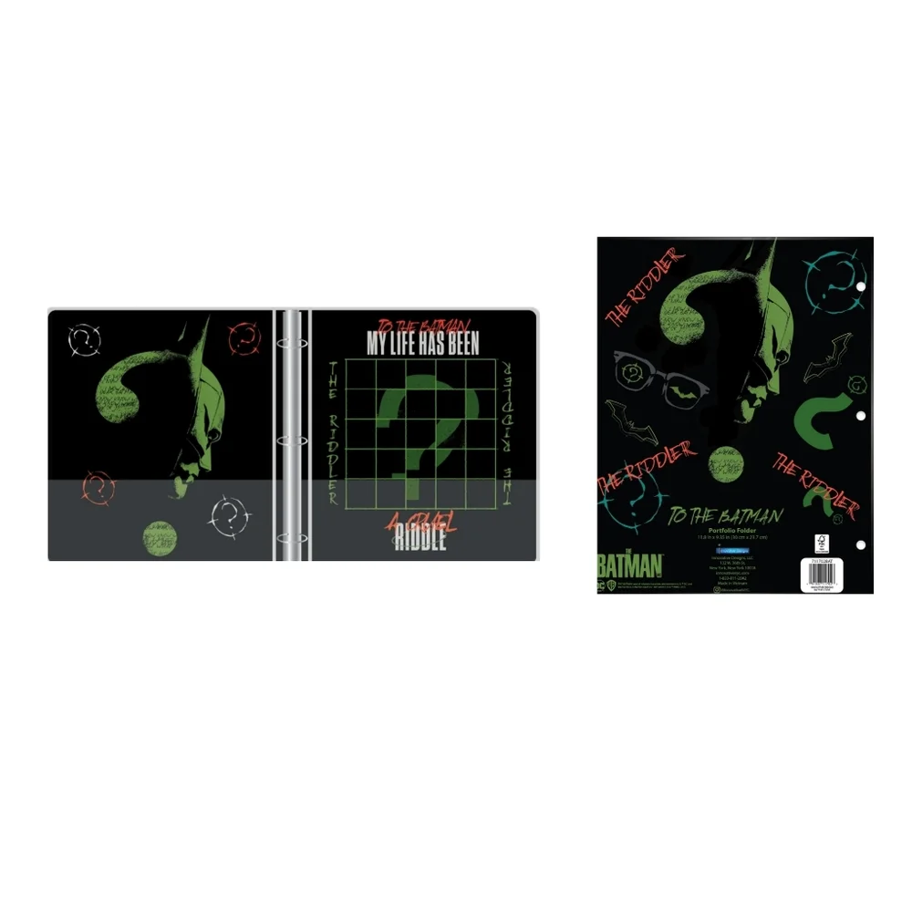 DC Comics Batman Bundle 3 Ring Binder, Folder, Notebook, Composition Book NEW!!